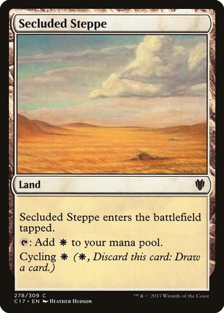 Secluded Steppe [Commander 2017] | Jomio and Rueliete's Cards and Comics