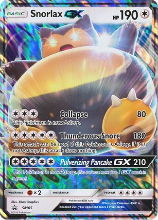 Snorlax GX (SM05) (Jumbo Card) [Sun & Moon: Black Star Promos] | Jomio and Rueliete's Cards and Comics