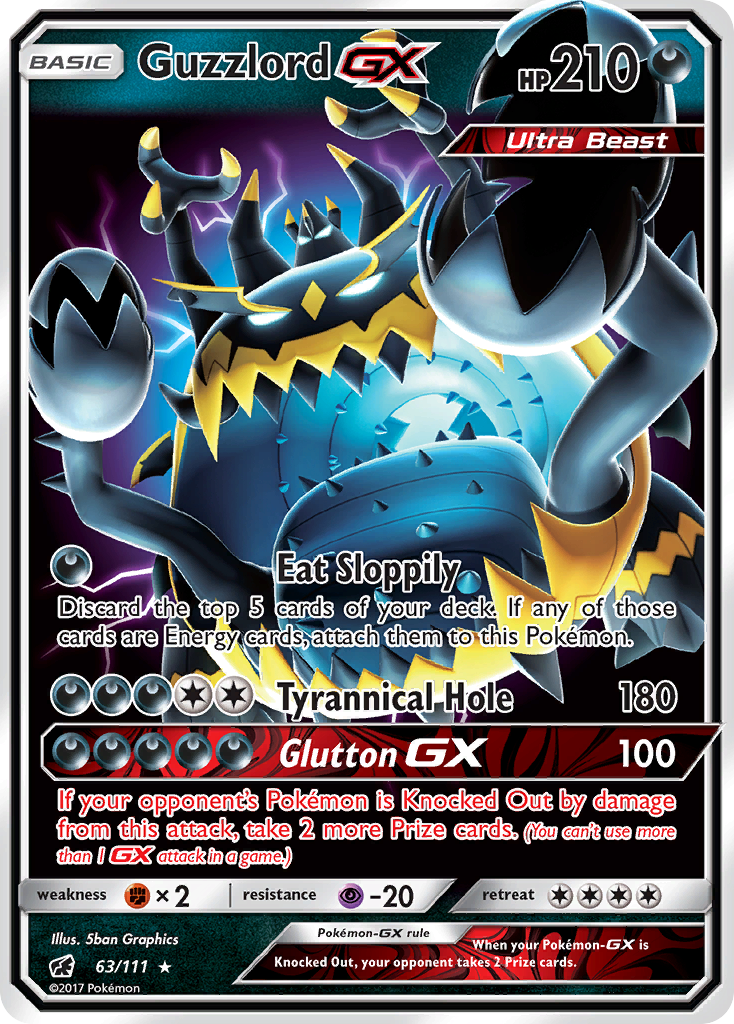 Guzzlord GX (63/111) [Sun & Moon: Crimson Invasion] | Jomio and Rueliete's Cards and Comics