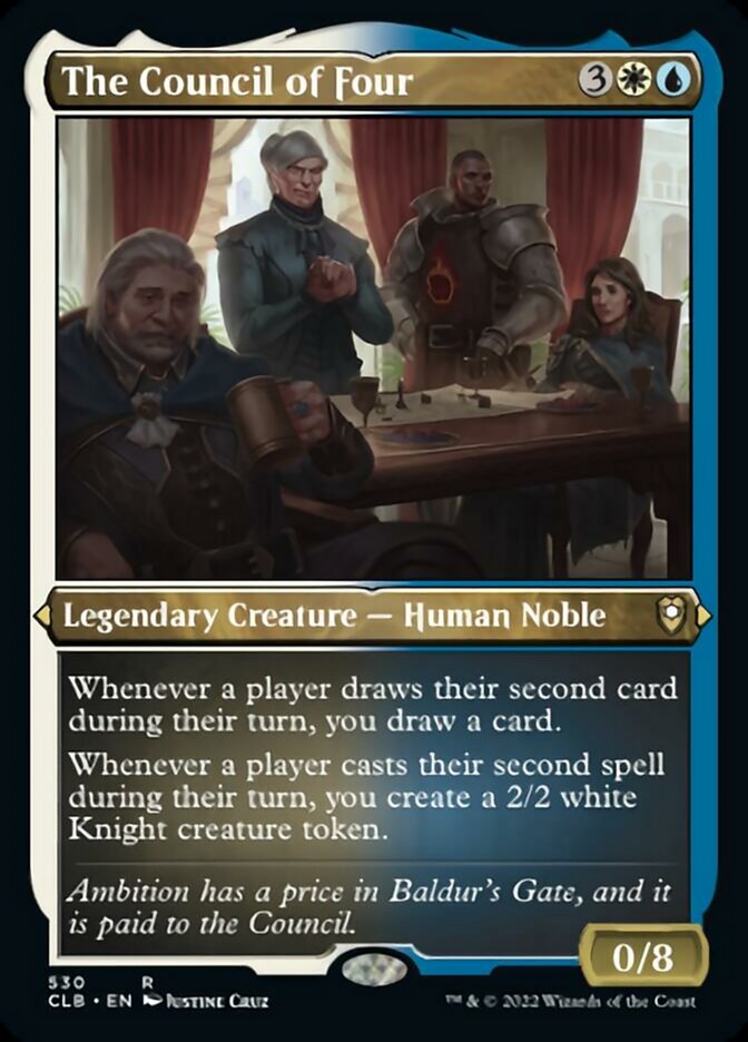The Council of Four (Foil Etched) [Commander Legends: Battle for Baldur's Gate] | Jomio and Rueliete's Cards and Comics