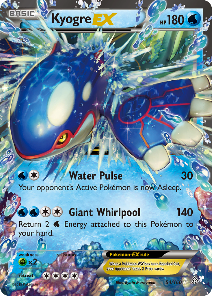 Kyogre EX (54/160) [XY: Primal Clash] | Jomio and Rueliete's Cards and Comics