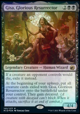 Gisa, Glorious Resurrector [Innistrad: Midnight Hunt Prerelease Promos] | Jomio and Rueliete's Cards and Comics