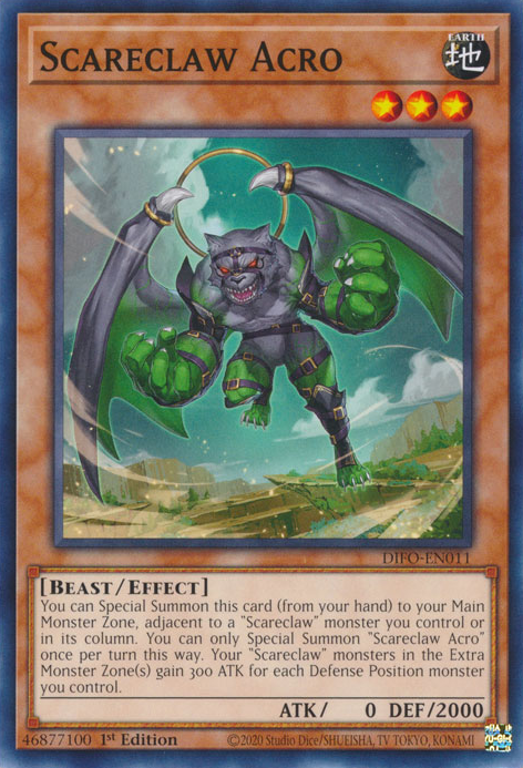 Scareclaw Acro [DIFO-EN011] Common | Jomio and Rueliete's Cards and Comics