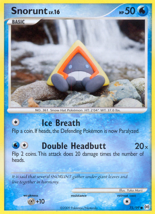 Snorunt (75/99) [Platinum: Arceus] | Jomio and Rueliete's Cards and Comics