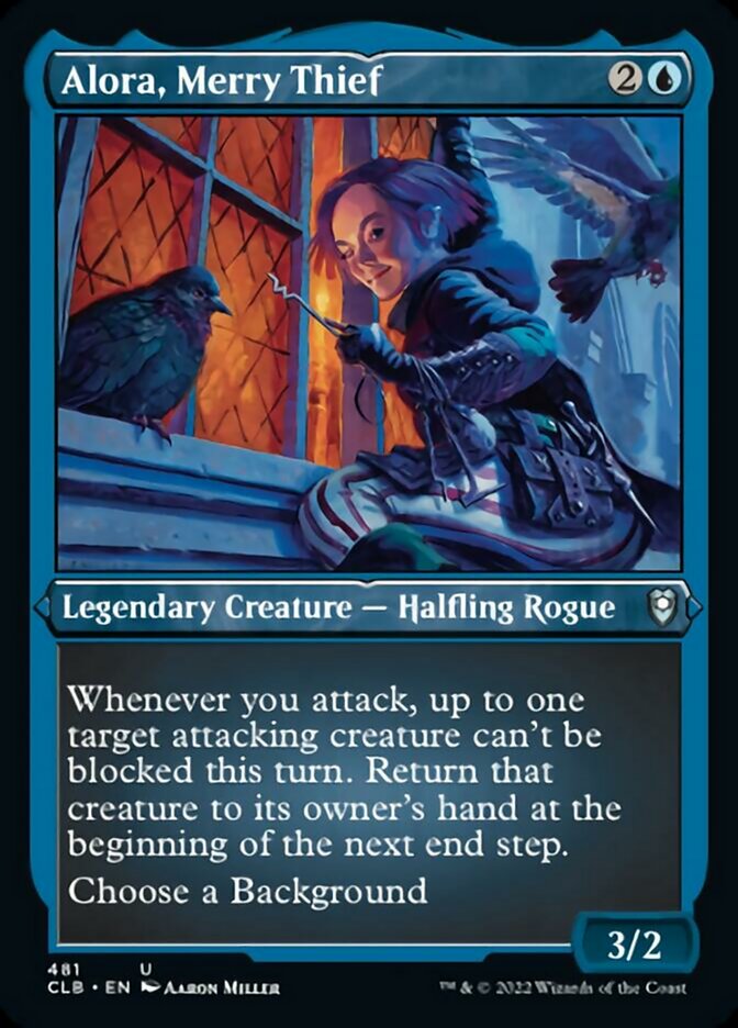 Alora, Merry Thief (Foil Etched) [Commander Legends: Battle for Baldur's Gate] | Jomio and Rueliete's Cards and Comics