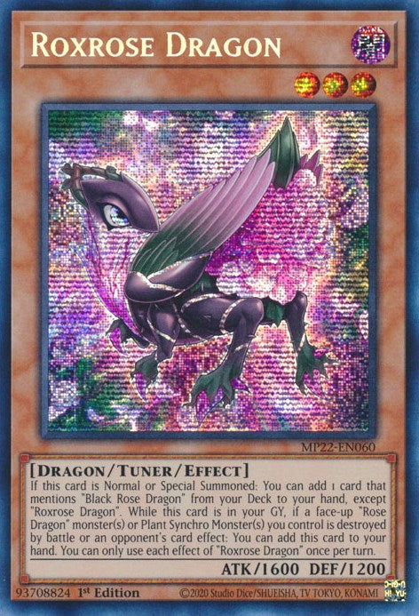 Roxrose Dragon [MP22-EN060] Prismatic Secret Rare | Jomio and Rueliete's Cards and Comics