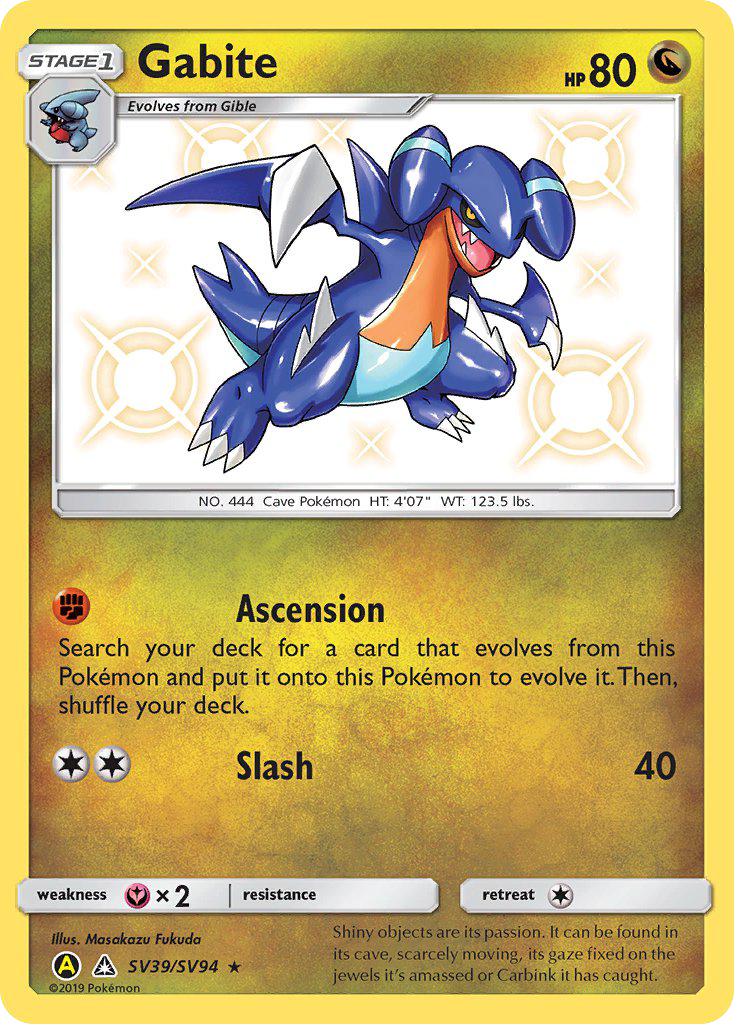 Gabite (SV39/SV94) [Sun & Moon: Hidden Fates - Shiny Vault] | Jomio and Rueliete's Cards and Comics
