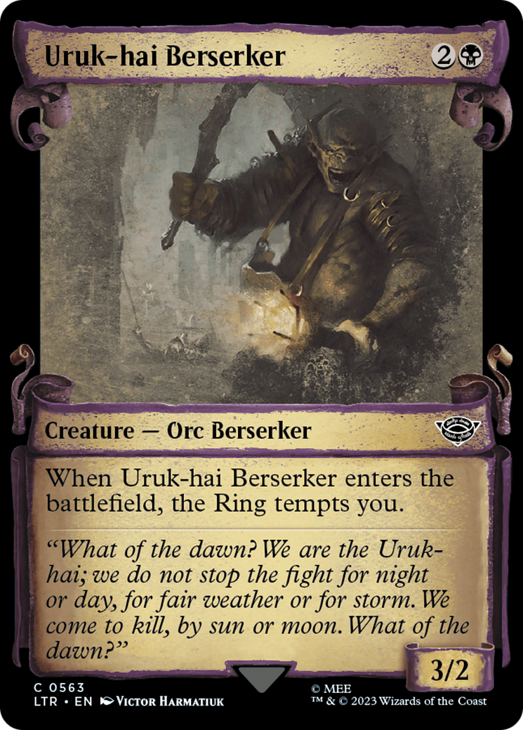 Uruk-hai Berserker [The Lord of the Rings: Tales of Middle-Earth Showcase Scrolls] | Jomio and Rueliete's Cards and Comics