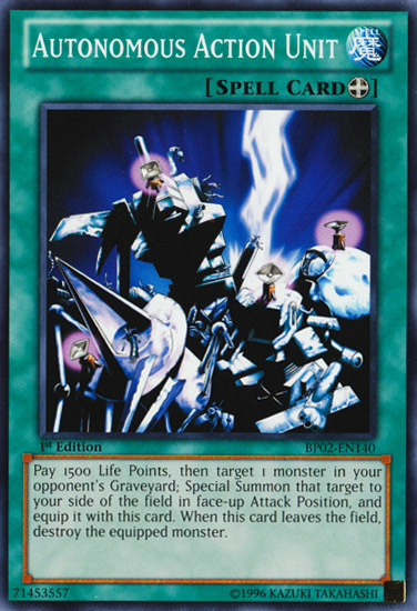 Autonomous Action Unit [BP02-EN140] Common | Jomio and Rueliete's Cards and Comics