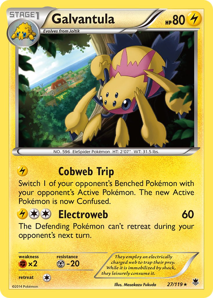 Galvantula(27/119) (Theme Deck Exclusive) [XY: Phantom Forces] | Jomio and Rueliete's Cards and Comics