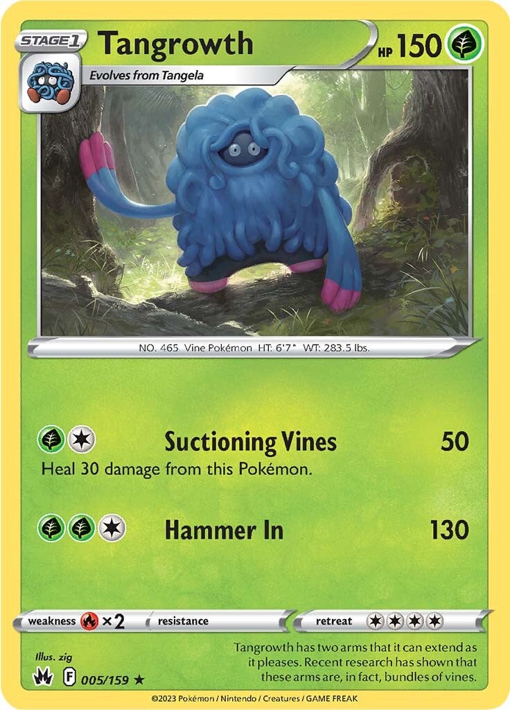 Tangrowth (005/159) [Sword & Shield: Crown Zenith] | Jomio and Rueliete's Cards and Comics
