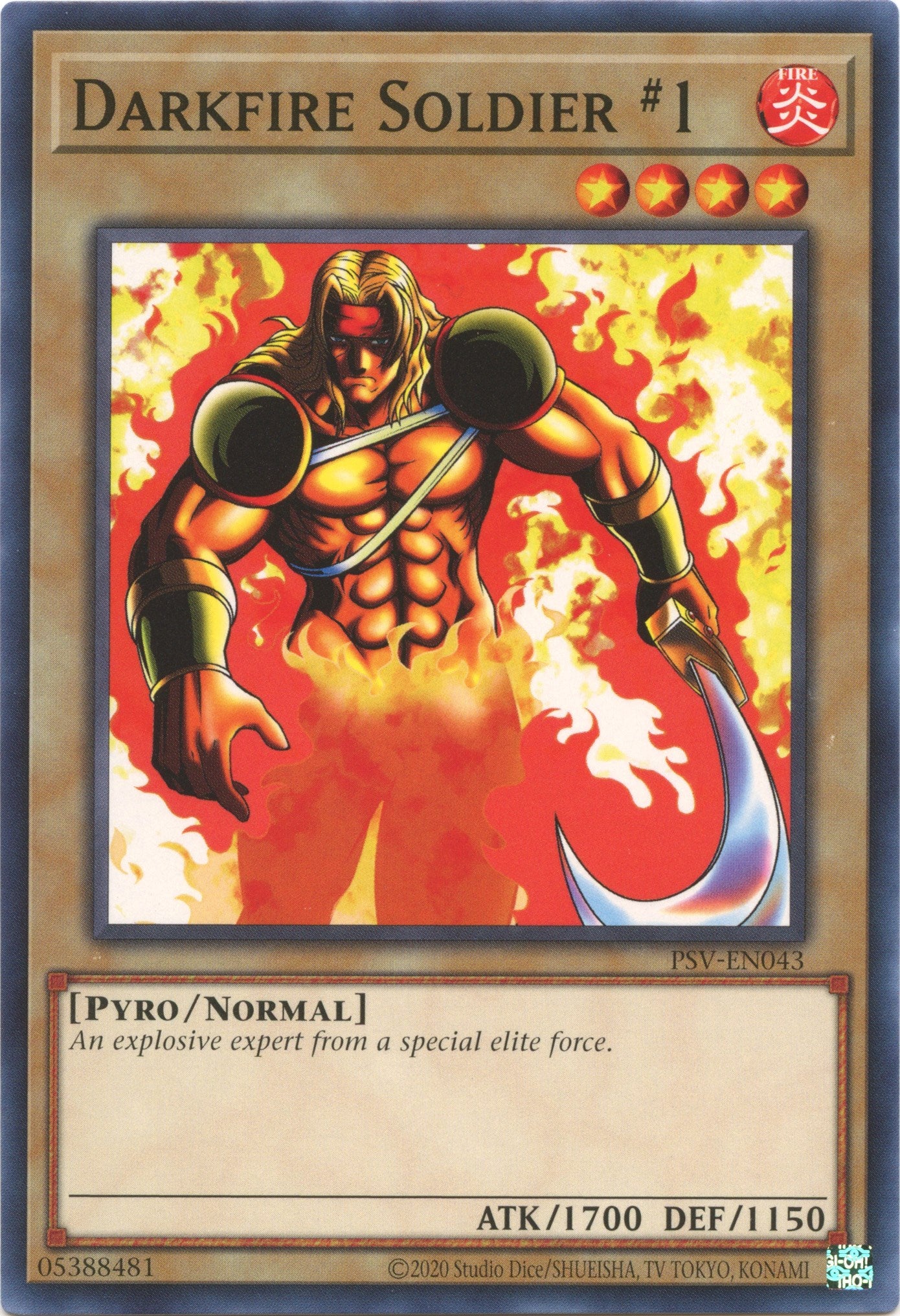 Darkfire Soldier #1 (25th Anniversary) [PSV-EN043] Common | Jomio and Rueliete's Cards and Comics