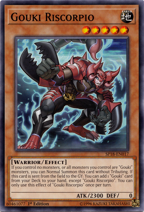 Gouki Riscorpio [SP18-EN017] Common | Jomio and Rueliete's Cards and Comics