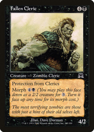Fallen Cleric [Onslaught] | Jomio and Rueliete's Cards and Comics
