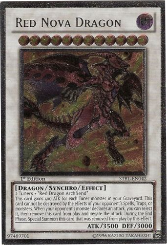 Red Nova Dragon [STBL-EN042] Ultimate Rare | Jomio and Rueliete's Cards and Comics