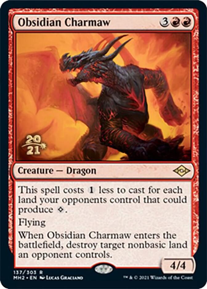 Obsidian Charmaw [Modern Horizons 2 Prerelease Promos] | Jomio and Rueliete's Cards and Comics