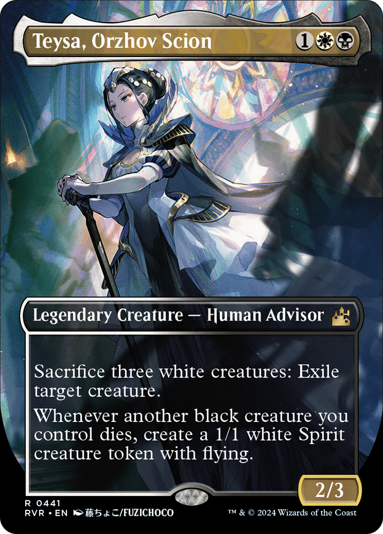 Teysa, Orzhov Scion (Anime Borderless) [Ravnica Remastered] | Jomio and Rueliete's Cards and Comics
