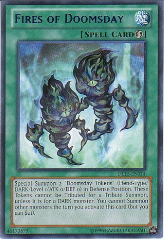 Fires of Doomsday (Purple) [DL15-EN014] Rare | Jomio and Rueliete's Cards and Comics