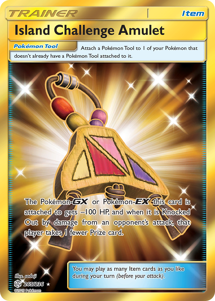 Island Challenge Amulet (265/236) [Sun & Moon: Cosmic Eclipse] | Jomio and Rueliete's Cards and Comics