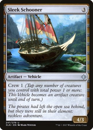 Sleek Schooner [Ixalan] | Jomio and Rueliete's Cards and Comics