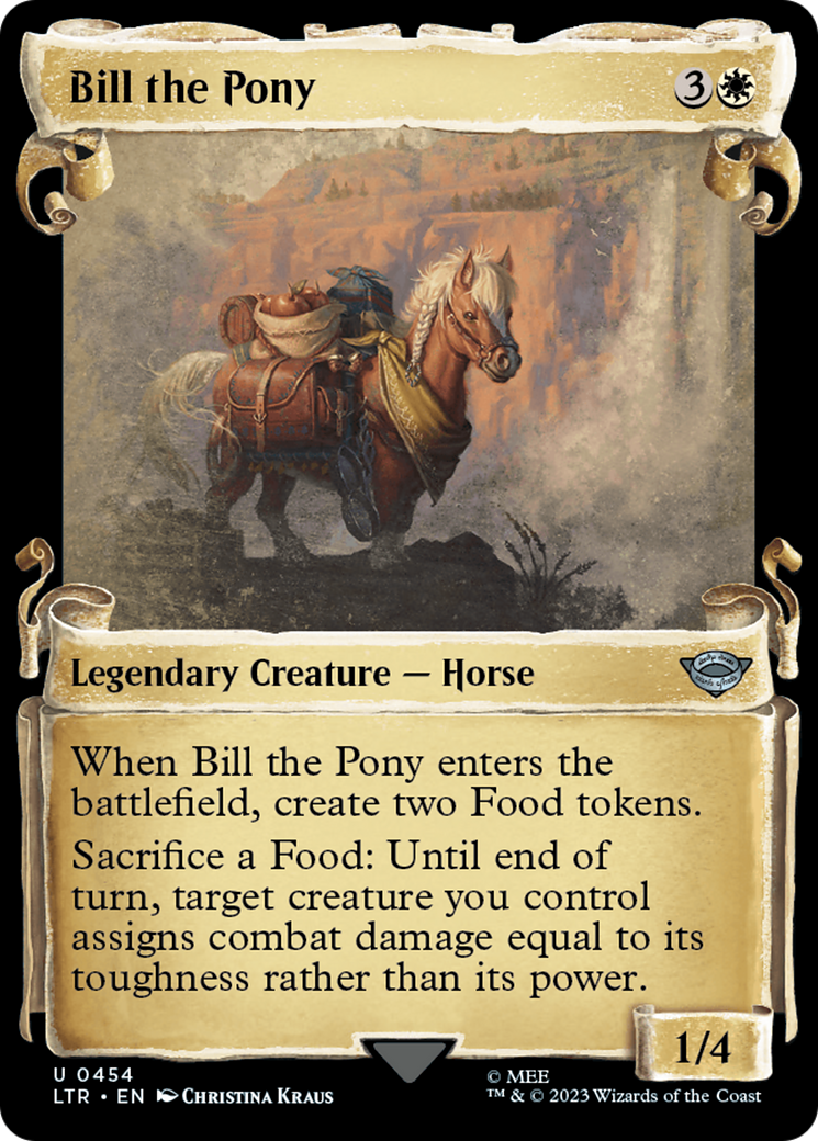 Bill the Pony [The Lord of the Rings: Tales of Middle-Earth Showcase Scrolls] | Jomio and Rueliete's Cards and Comics