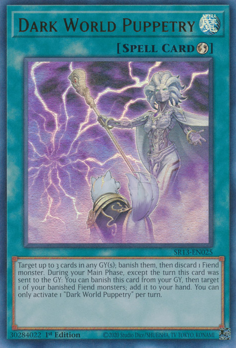 Dark World Puppetry [SR13-EN025] Ultra Rare | Jomio and Rueliete's Cards and Comics
