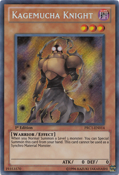 Kagemucha Knight [PRC1-EN014] Secret Rare | Jomio and Rueliete's Cards and Comics