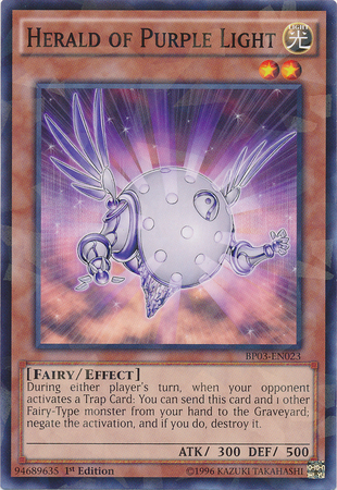 Herald of Purple Light (Shatterfoil) [BP03-EN023] Shatterfoil Rare | Jomio and Rueliete's Cards and Comics