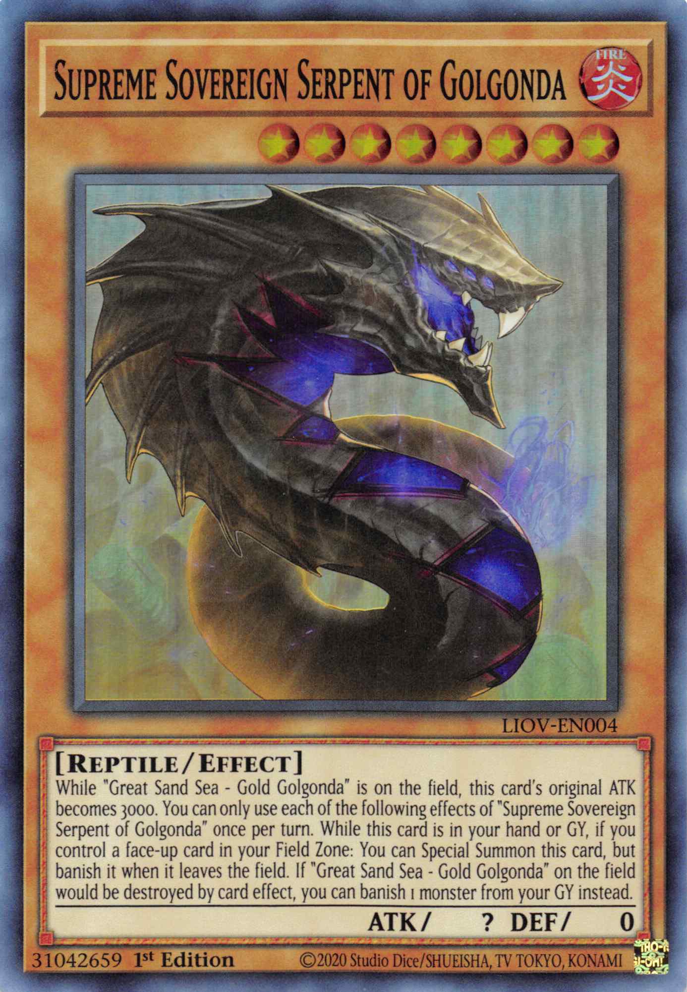 Supreme Sovereign Serpent of Golgonda [LIOV-EN004] Super Rare | Jomio and Rueliete's Cards and Comics