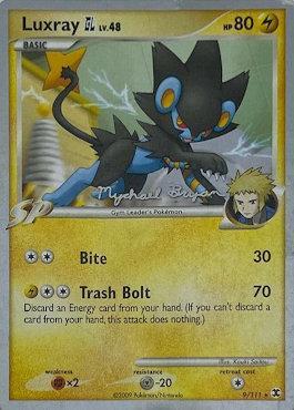 Luxray GL LV.48 (9/111) (Happy Luck - Mychael Bryan) [World Championships 2010] | Jomio and Rueliete's Cards and Comics