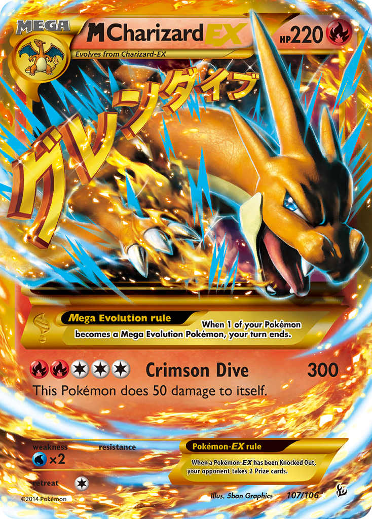 M Charizard EX (107/106) [XY: Flashfire] | Jomio and Rueliete's Cards and Comics