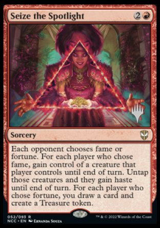 Seize the Spotlight (Promo Pack) [Streets of New Capenna Commander Promos] | Jomio and Rueliete's Cards and Comics