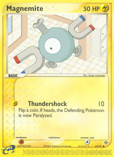 Magnemite (63/97) [EX: Dragon] | Jomio and Rueliete's Cards and Comics