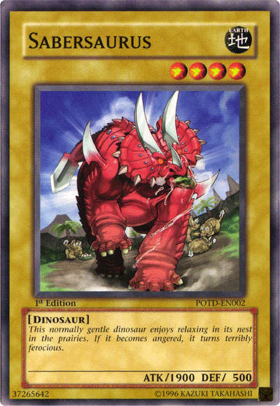 Sabersaurus [POTD-EN002] Common | Jomio and Rueliete's Cards and Comics