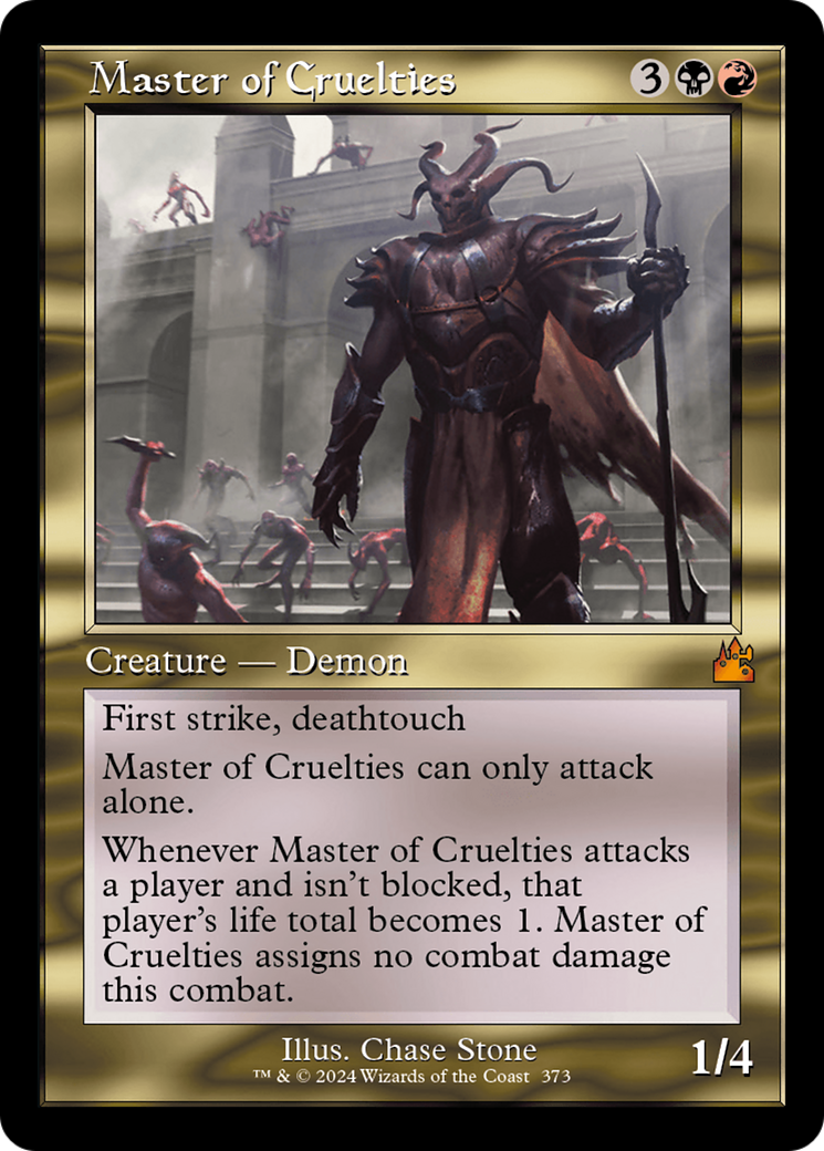 Master of Cruelties (Retro Frame) [Ravnica Remastered] | Jomio and Rueliete's Cards and Comics