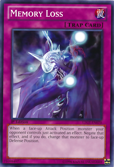 Memory Loss [LTGY-EN070] Common | Jomio and Rueliete's Cards and Comics