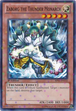 Zaborg the Thunder Monarch [BP01-EN132] Starfoil Rare | Jomio and Rueliete's Cards and Comics