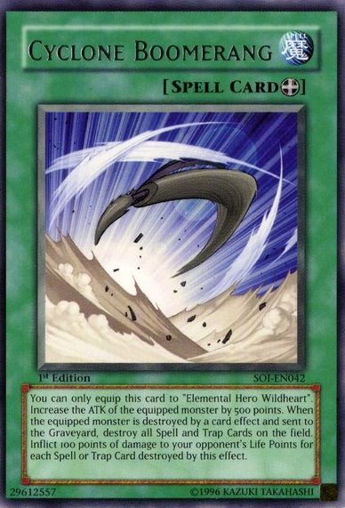 Cyclone Boomerang [SOI-EN042] Rare | Jomio and Rueliete's Cards and Comics