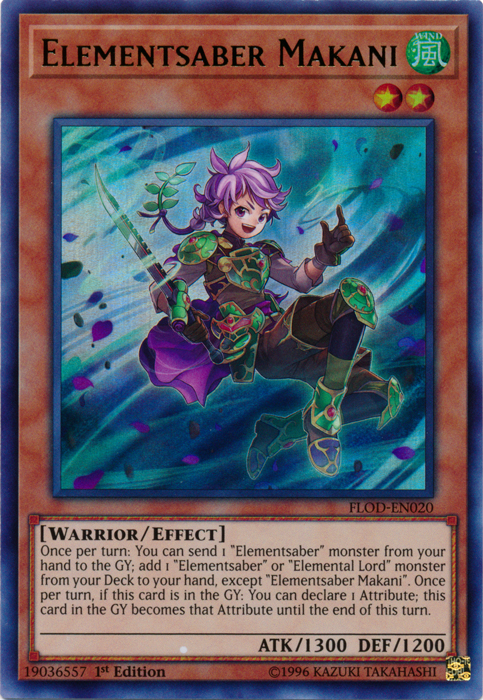 Elementsaber Makani [FLOD-EN020] Ultra Rare | Jomio and Rueliete's Cards and Comics