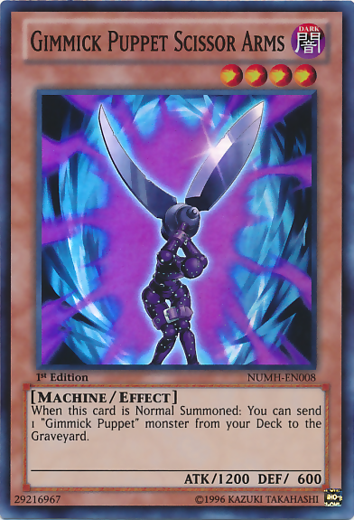 Gimmick Puppet Scissor Arms [NUMH-EN008] Super Rare | Jomio and Rueliete's Cards and Comics