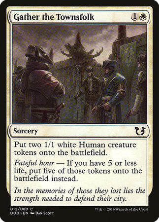 Gather the Townsfolk [Duel Decks: Blessed vs. Cursed] | Jomio and Rueliete's Cards and Comics