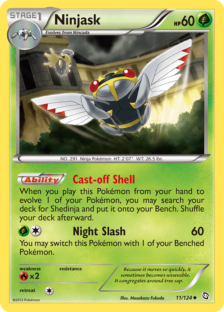 Ninjask (11/124) [Black & White: Dragons Exalted] | Jomio and Rueliete's Cards and Comics