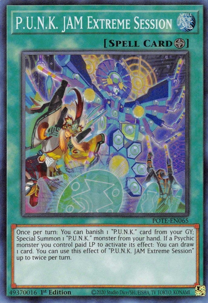 P.U.N.K. JAM Extreme Session [POTE-EN065] Super Rare | Jomio and Rueliete's Cards and Comics