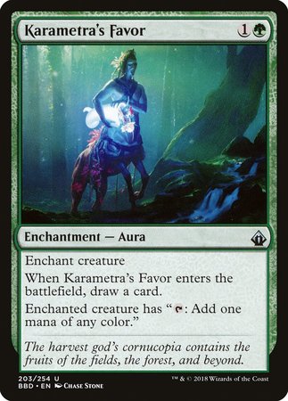 Karametra's Favor [Battlebond] | Jomio and Rueliete's Cards and Comics