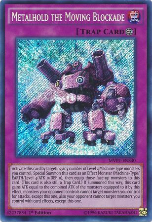 Metalhold the Moving Blockade [MVP1-ENS30] Secret Rare | Jomio and Rueliete's Cards and Comics