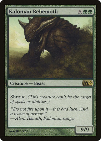 Kalonian Behemoth [Magic 2010] | Jomio and Rueliete's Cards and Comics