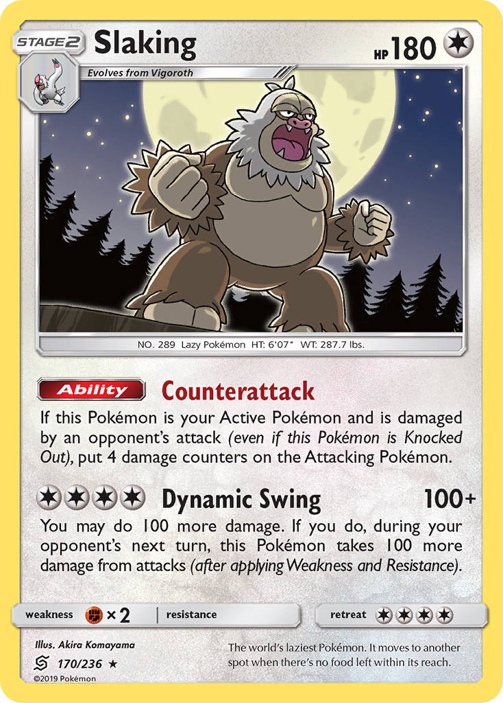 Slaking (170/236) [Sun & Moon: Unified Minds] | Jomio and Rueliete's Cards and Comics