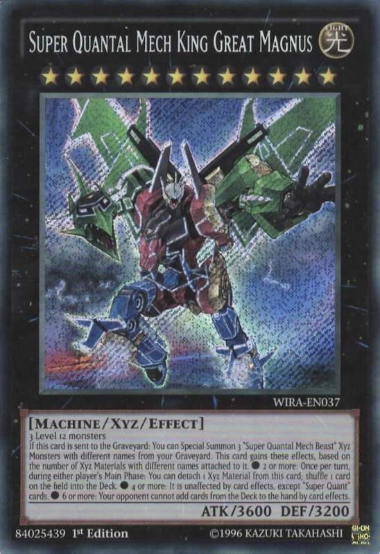 Super Quantal Mech King Great Magnus [WIRA-EN037] Secret Rare | Jomio and Rueliete's Cards and Comics