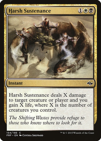 Harsh Sustenance [Fate Reforged] | Jomio and Rueliete's Cards and Comics
