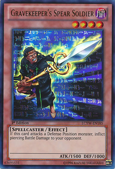 Gravekeeper's Spear Soldier [LCYW-EN185] Ultra Rare | Jomio and Rueliete's Cards and Comics